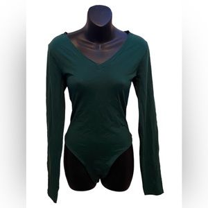 Green Long Sleeve Bodysuit